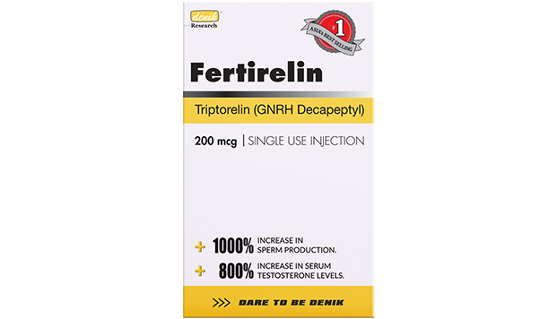 FERTIRELIN: Triptorelin to kickstart Testosterone and Sperm Production Effectively. Perfect PCT support.