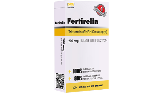 FERTIRELIN: Triptorelin to kickstart Testosterone and Sperm Production Effectively. Perfect PCT support.